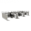 8'x8' 53" High Run of Cubicles