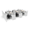6’x6′ 53″ High Light Gray Accent 6 pack