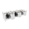 6’x6′ 53″ High Light Gray Accent 3 pack