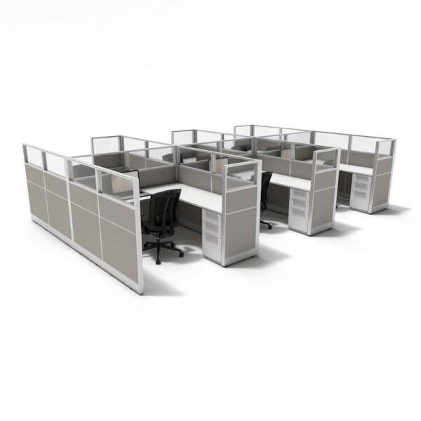 6'x6' 53" High Pack of Cubicles