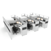 6’x6′ 65″ High Charcoal Accent 6 pack