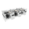 6’x6′ 65″ High Charcoal Accent 3 pack