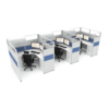 6’x6′ 65″ High Blue Accent 3 pack