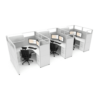 6’x6′ 65″ High Light Gray Accent 3 pack