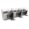5'x2' 53" High Run of Cubicles