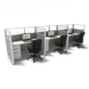 5'x3' 53" High Run of Cubicles
