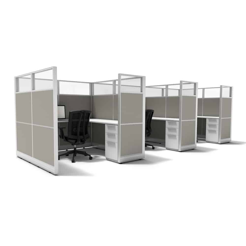 6'x6' 65" High Run of Cubicles