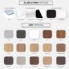 Sunline Synergy Glass High Wall Finish Options