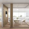 frameless glass walls for commercial office space