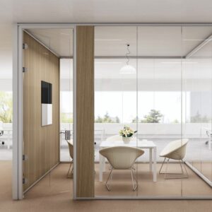 frameless glass walls for commercial office space
