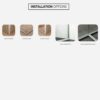 Sunline Synergy 500 Glass High Wall Installation Options
