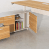 Lateral file and cabinet