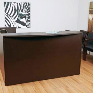 Mahogany Laminate Reception Station