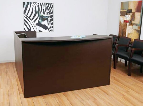 Mahogany Laminate Reception Station