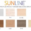 Open Plan Divider Melamine Options