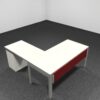 Work Wall L Shape desk in Red