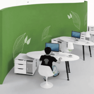 Sunline AN Oval L-Shape Desk Featured