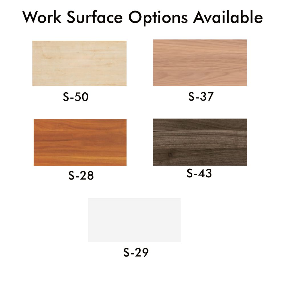 Work Surface Options Available