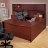 Newport Cherry U-Shape Desk