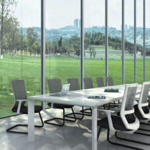 Mesh Back Chair With Fixed Foot