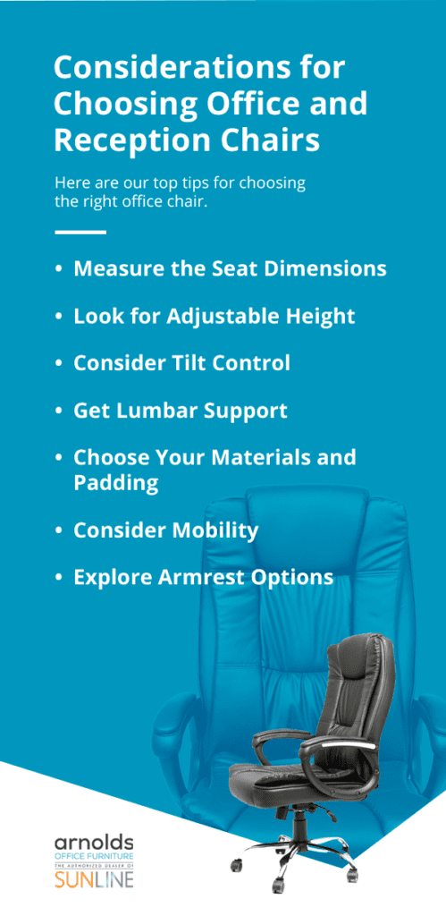 Considerations for Choosing Office and Reception Chairs