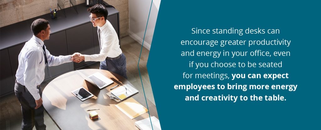 standing desks encourage greater productivity