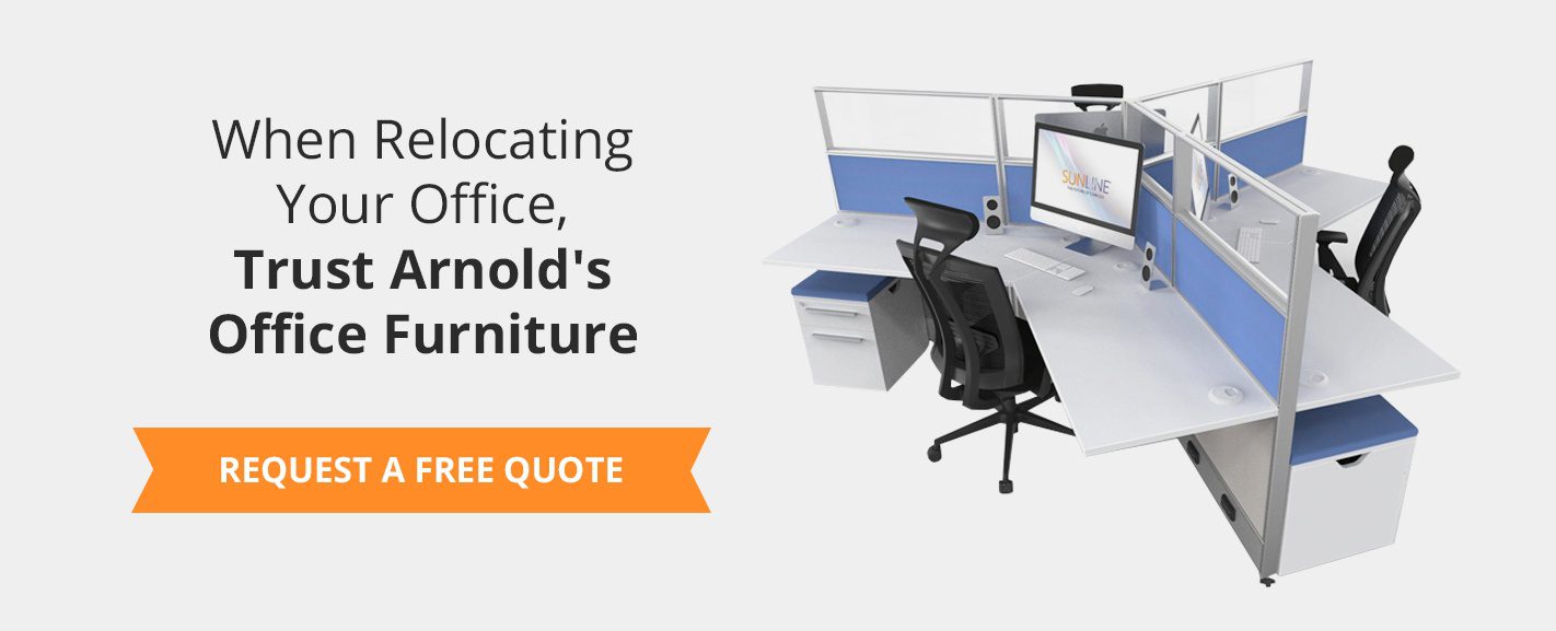 When Relocating Your Office, Trust Arnold's Office Furniture