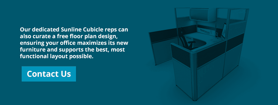 Contact Sunline cubicle reps to create a floor plan design