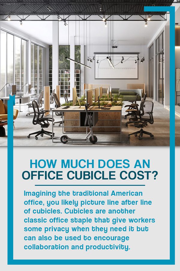 How much does an office cubicle cost