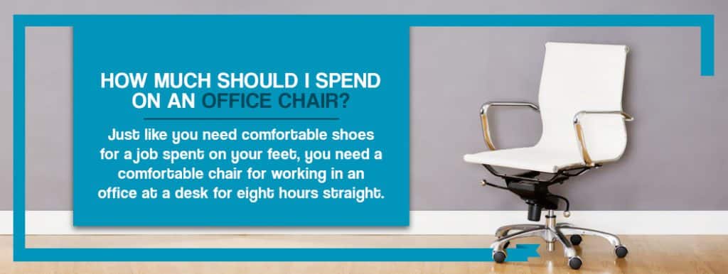 How much you should spend on office chair with white office chair