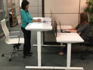 Adjustable Standing Desk Side View