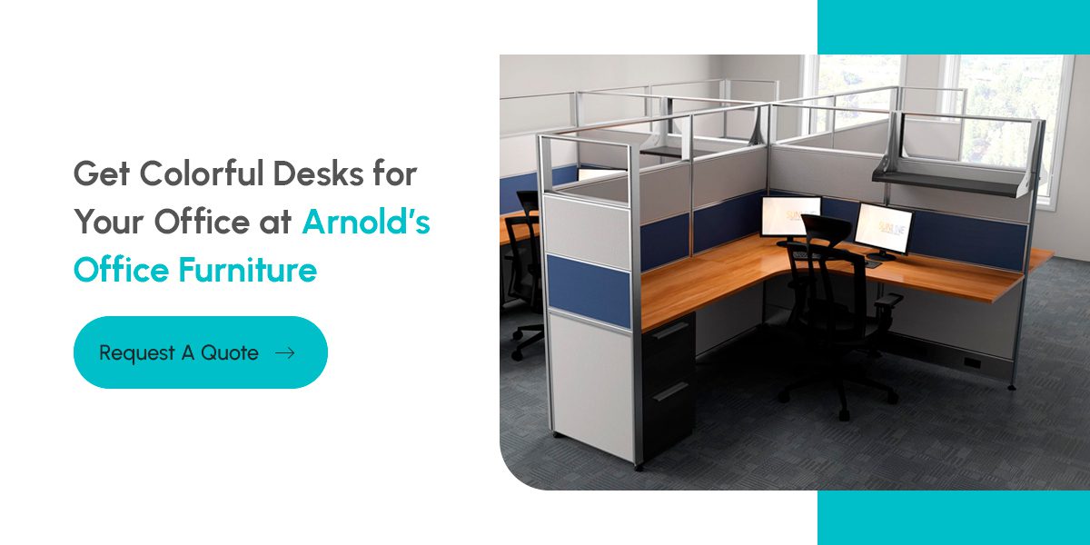 Get Colorful Desks for Your Office at Arnold’s Office Furniture