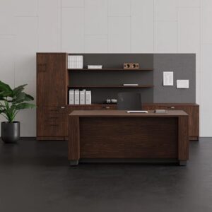 office desk with sit-stand base