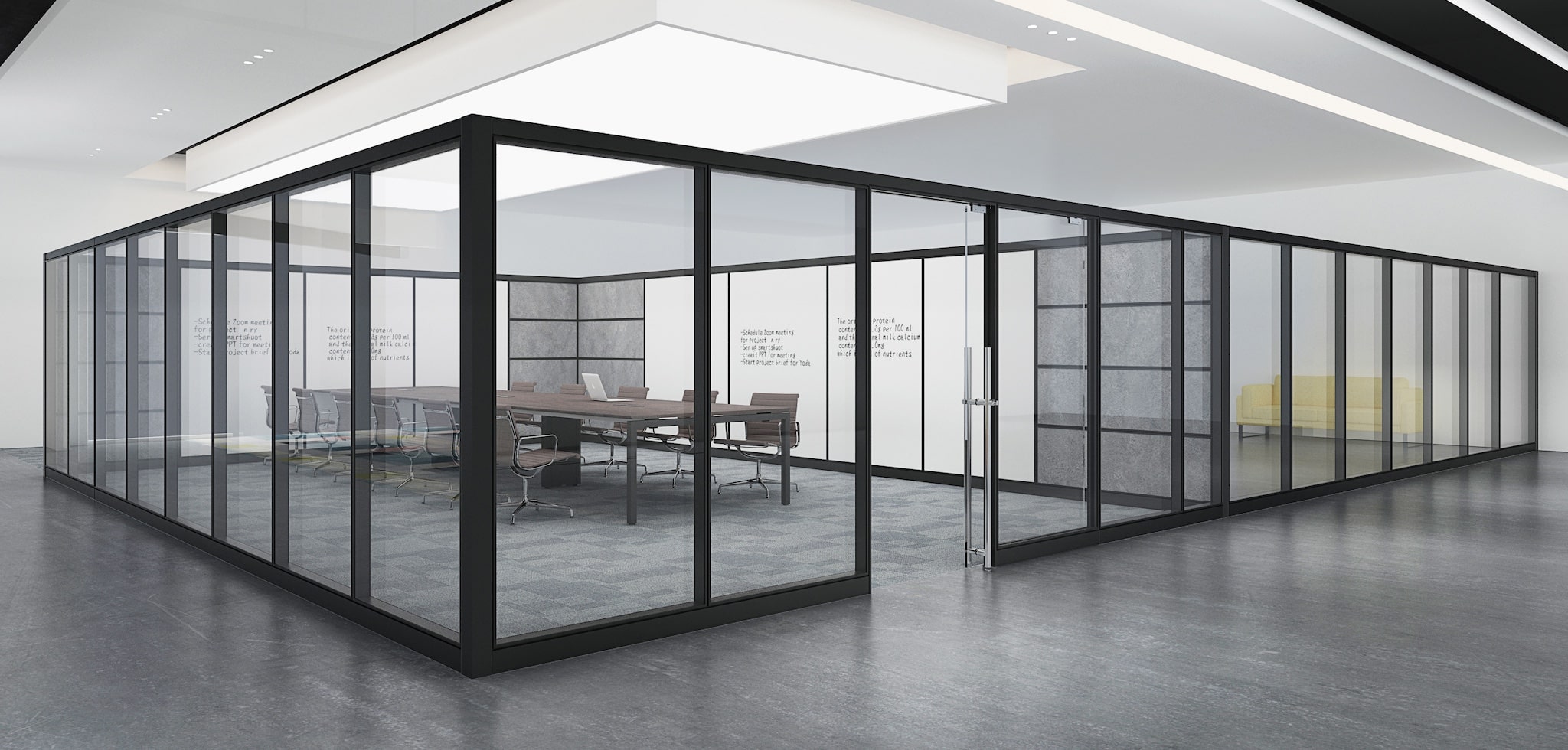 glass office walls