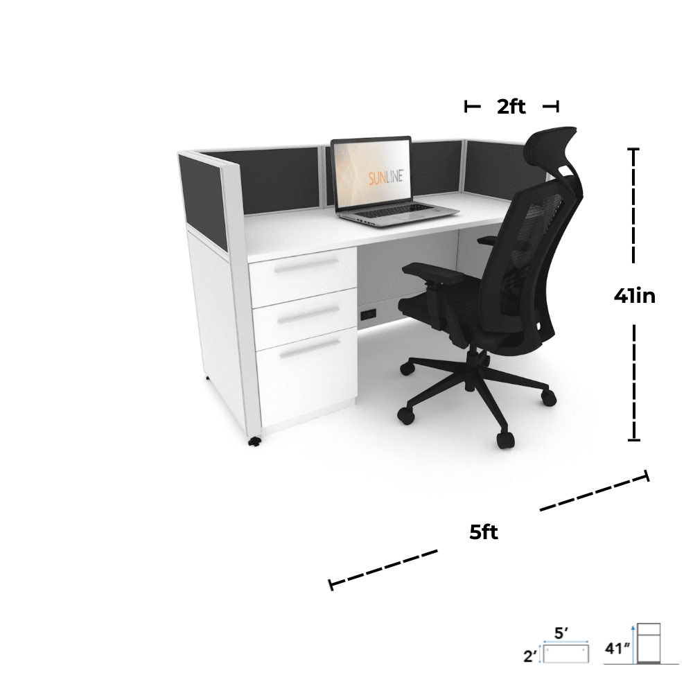 Diagram showing 2 feet deep, 5 feet long, and 41 inches