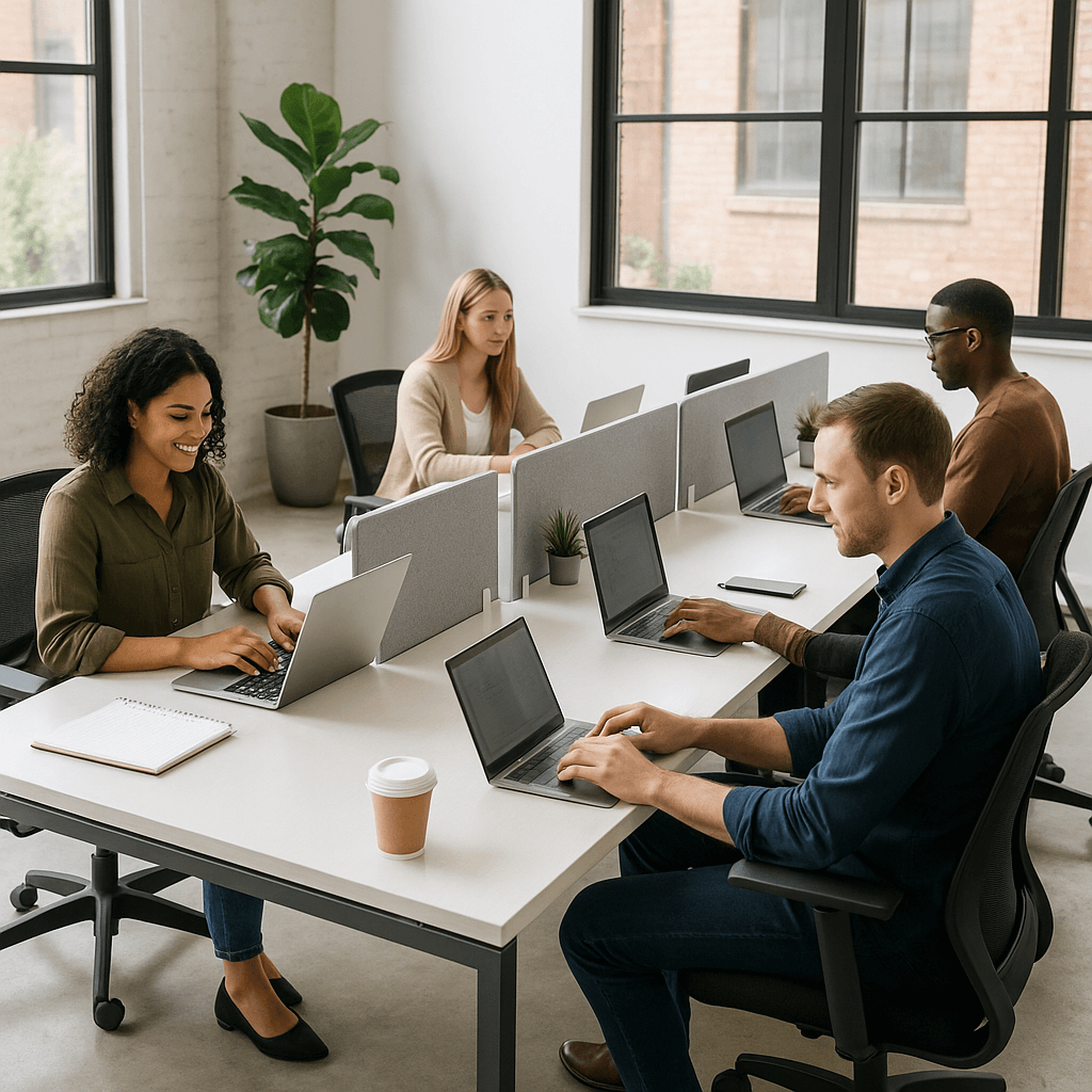 Meeting at an office