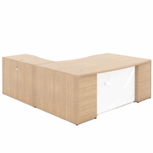 CDF L-Shaped Bow Front Desk
