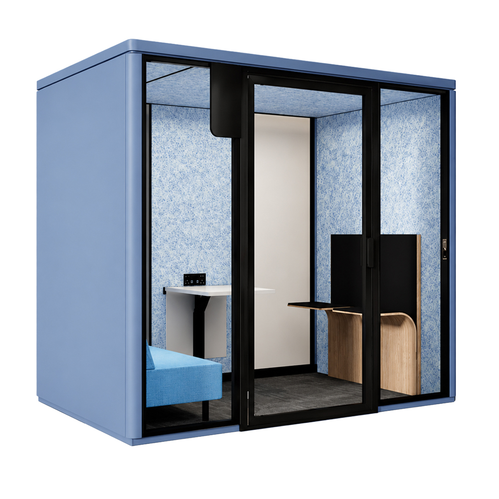 Serenity 2-6 Person ADA Compliant Privacy Booth - Image 1